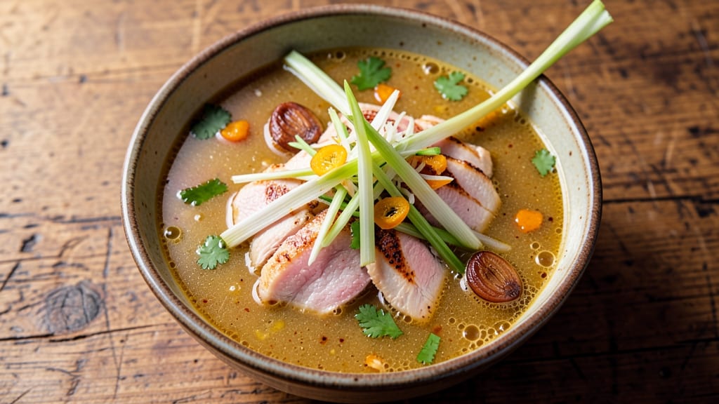 ABC Soup Recipe Malaysia: Spiced Coconut-Lime Velout With Crispy Fried Onions