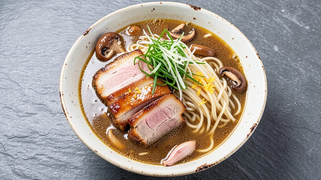 Authentic Japanese Ramen Soup Recipe: Broth-Infused Noodles With Crispy Chashu and Soft Egg