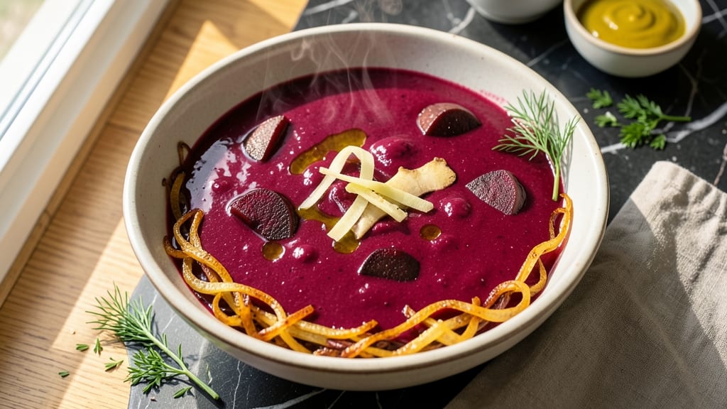 Beetroot And Ginger Soup Recipe: Earthy-Spiced Velvety Silken Smoothness