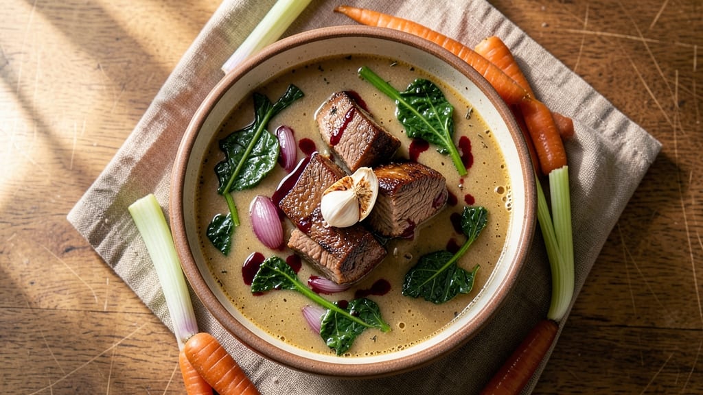 Beef and Kale Soup Recipe: Deep Umami Broth with Hearty Meat and Greens