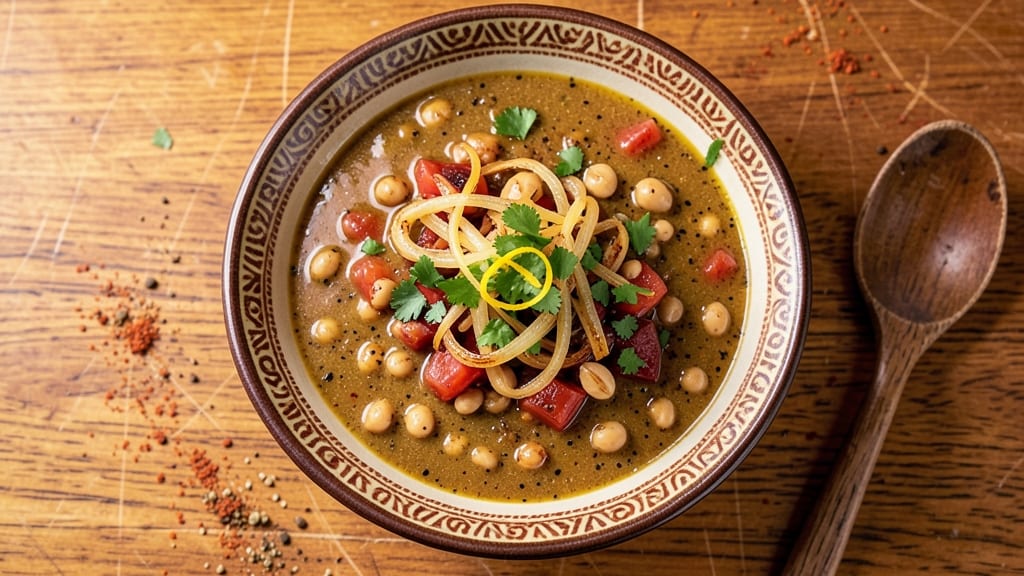 Algerian Harira Soup Recipe: Lentil, Chickpea, and Tomato Comfort in One Pot