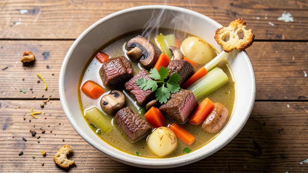 Beef Vegetable Soup Recipe From Scratch: Savory Simmered Depth With Tender Beef and Fresh Herbs