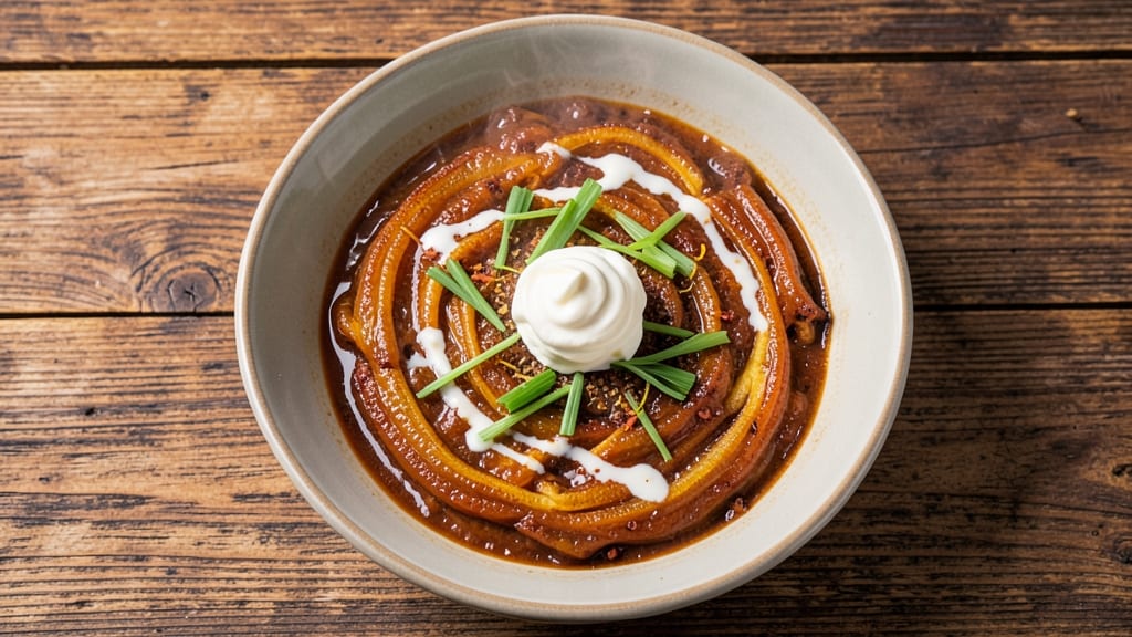 Benihana Japanese Onion Soup Recipe: Crispy Celery Crowns Over Silky Anchovy Velout