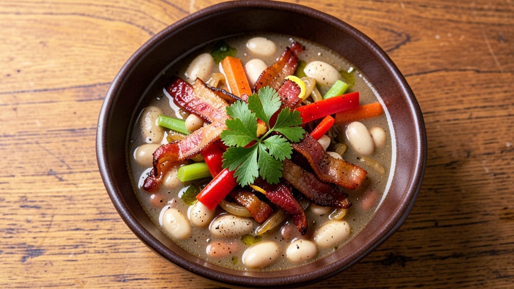Bean and Bacon Soup Recipe With Canned Beans: Smoky Bacon Crunch Meets Creamy Velout