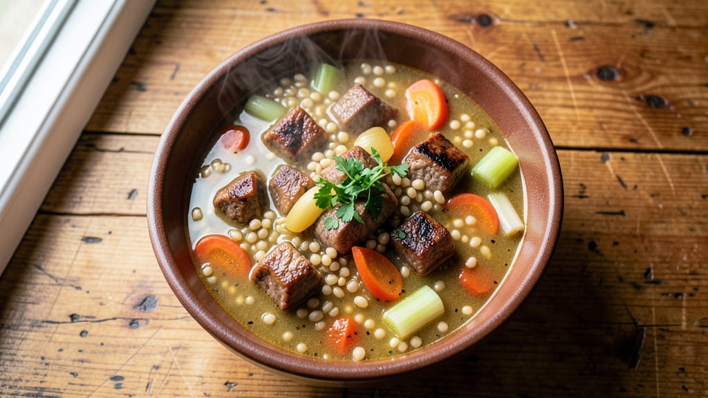 Beef Barley Soup Pressure Cooker Recipe: Ultra-Tender Beef and Barley in 30 Minutes