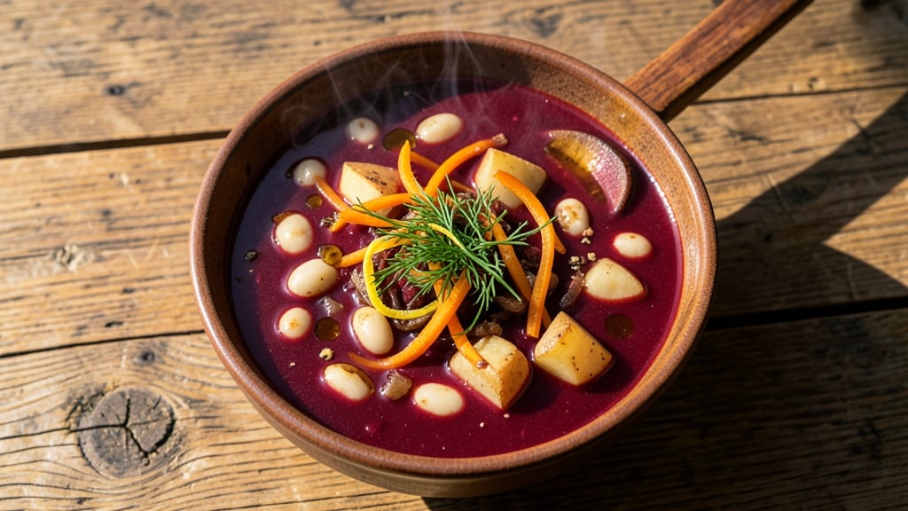 Armenian Borscht Soup Recipe: Beet-Rich Depth With Tangy Yogurt Topping