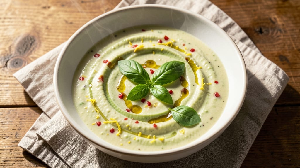 Avocado Tomato Soup Recipe: Bright Green Creaminess With Crispy Topping Twist