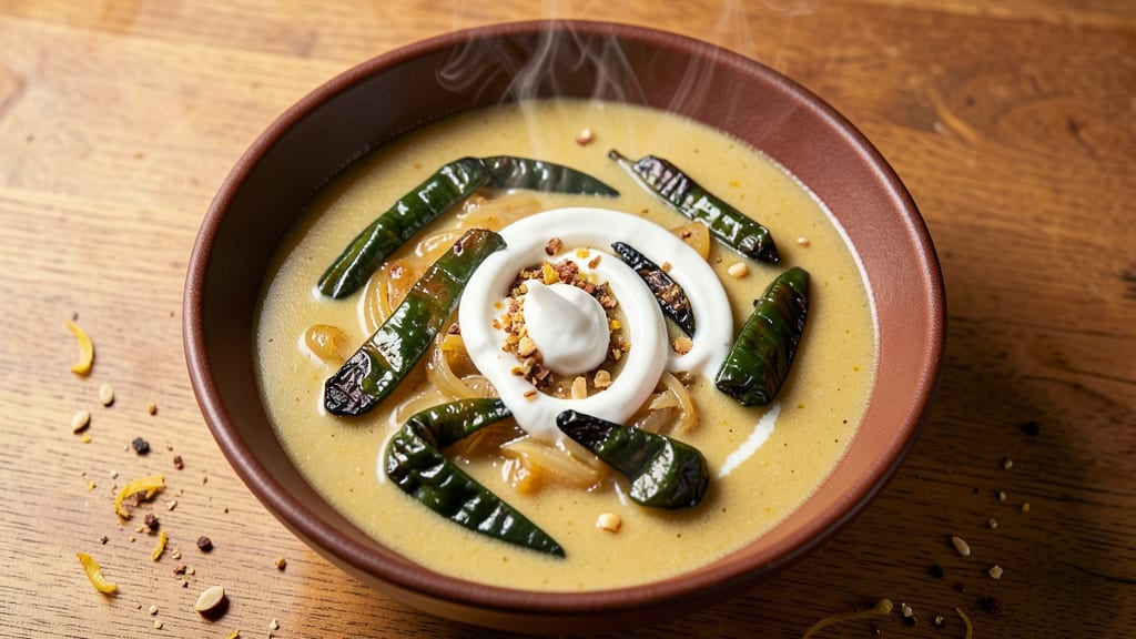 Best Creamy Poblano Soup Recipe Pioneer Woman: Smoky Roasted Peppers and Creamy Herb Velout